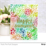 Tropical Background Stencil