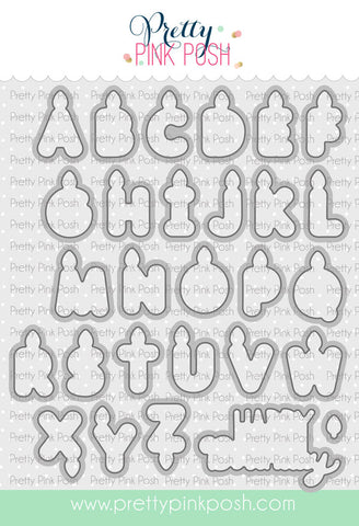 Alphabet Candles Coordinating Dies