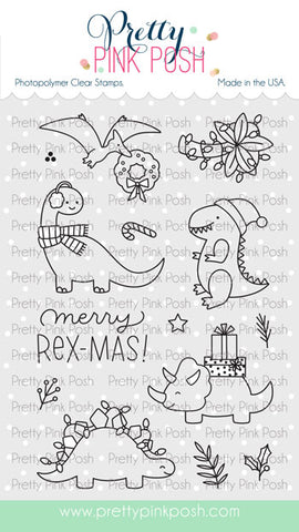 Christmas Dinosaurs Stamp Set
