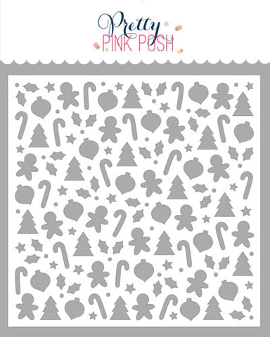 Christmas Shapes Stencil