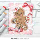 Cascading Snowflakes Stencil