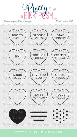 Halloween Candy Hearts Stamp Set