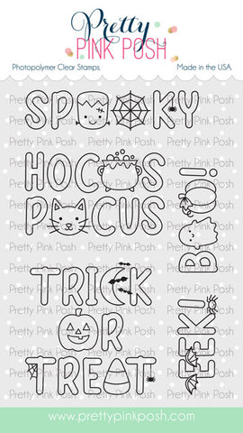 Halloween Word Scenes Stamp Set