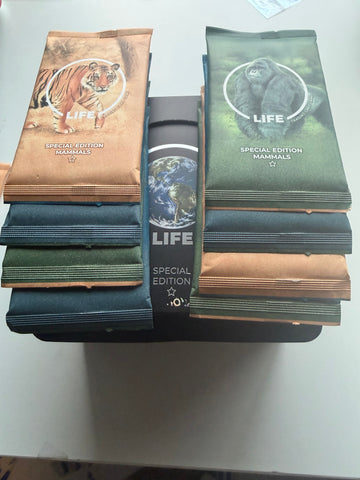 8 Sealed Packs of Special Edition Mammals. Four Packs contain a Rare & Extended Art. The other 4 each contain a Holo.