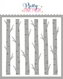 Layered Birch Trees Stencils (2 Pack)