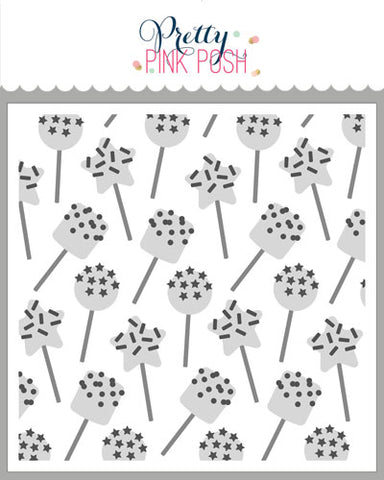 Layered Birthday Cake Pops Stencils (3 Pack)