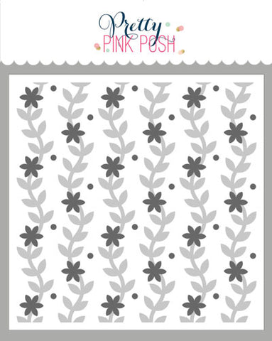 Layered Blooming Vines Stencils (2 Pack)