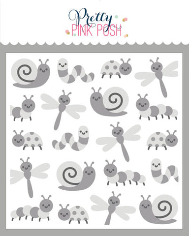 Layered Bugs Stencils (3 Pack)