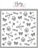 Layered Cupid Items Stencils (2 Pack)