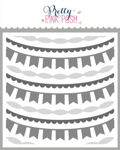 Layered Garlands Stencils (3 Pack)