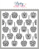 Layered Halloween Candy Apples Stencils (3 Pack)
