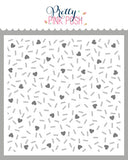 Layered Heart Sprinkles Stencils (2 Pack)