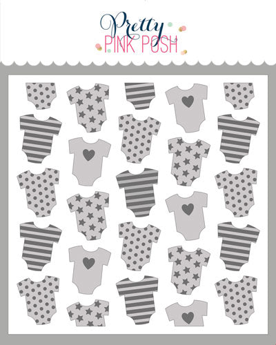Layered Onesies Stencils (2 Pack) – Pretty Pink Posh LLC