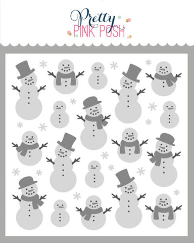 Layered Snowmen Stencils (3 Pack)