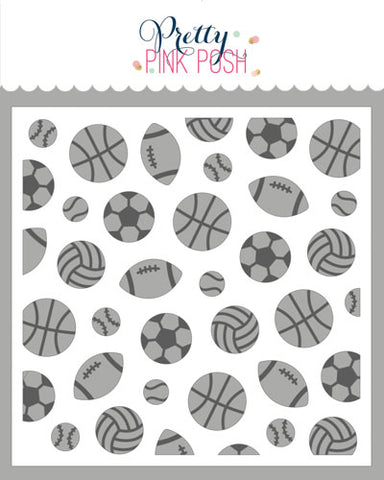 Layered Sports Balls Stencils (2 Pack)