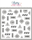 Layered Street Signs Stencils (2 Pack)