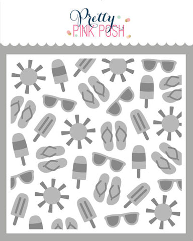 Layered Summer Fun Stencils (2 Pack)