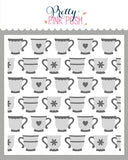Layered Teacups Stencils (2 Pack)