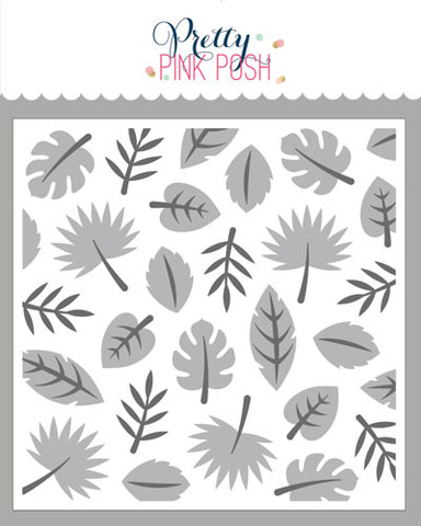 Layered Tropical Leaves Stencils (2 Pack)