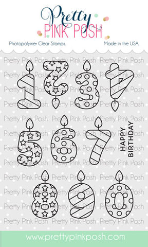 Number Candles Stamp Set