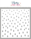 Raindrops Stencil