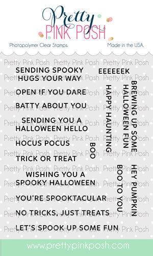 Sentiment Strips: Halloween Stamp Set