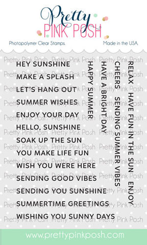 Sentiment Strips: Summer Stamp Set