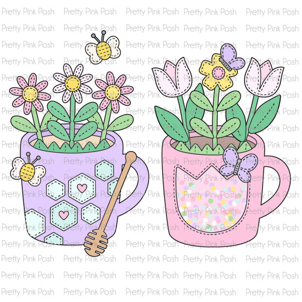 Spring Mug Additions Dies – Pretty Pink Posh LLC