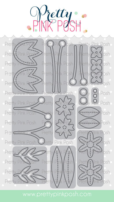 Stitched Spring Flowers Stitched Spring Flowers