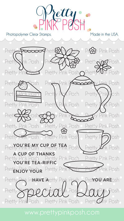 Tea Time Stamp Set – Pretty Pink Posh LLC
