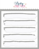 Watercolor Strips Masks Stencil