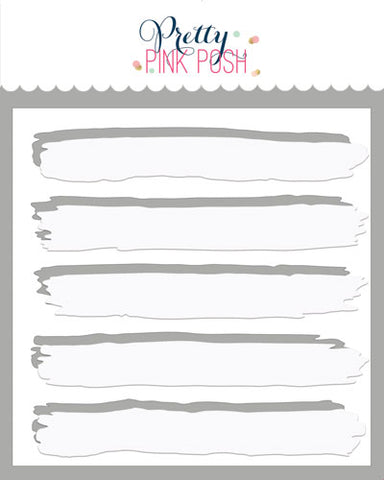 Watercolor Strips Masks Stencil