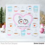 Layered Coffee Cups Stencils (3 Pack)