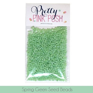 Spring Green Seed Beads