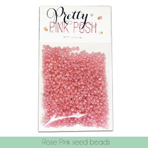 seed bead rose Rose Pink Seed Beads