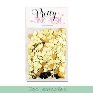 Gold Heart Confetti