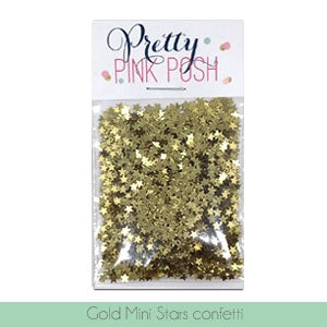 Edible Mini Gold Stars Glitter Sprinkles