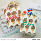 Layered Ice Cream Cones Stencils (4 Pack)