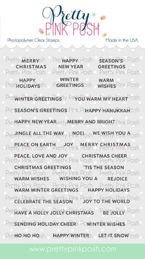 Holiday Sentiments Stamp Set