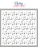 Layered Music Notes Stencils (3 Pack)