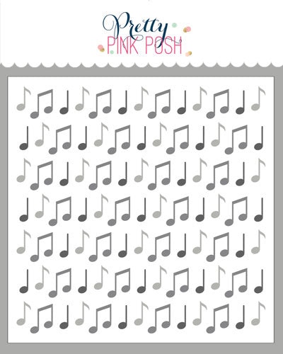Layered Music Notes Stencils (3 Pack) – Pretty Pink Posh LLC