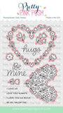 Large Floral Hearts Stamp Set