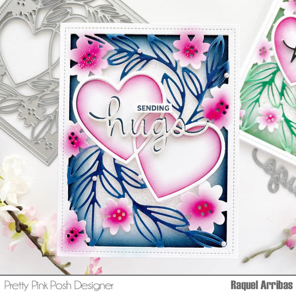 Hugs Script Die – Pretty Pink Posh LLC