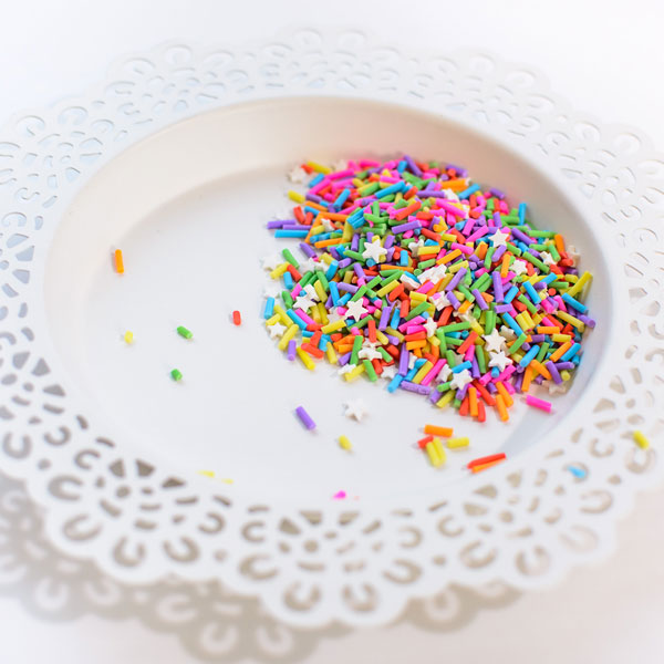 Rainbow Sprinkles Clay Confetti