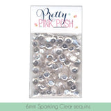 6MM Sparkling Clear Sequins