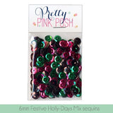 6mm Festive Holly-Days Sequins