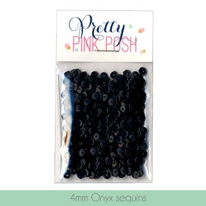 4MM Onyx Sequins - Cupped Sequins