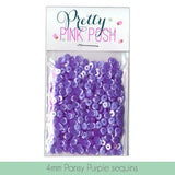 4MM Pansy Purple Sequins