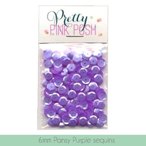 Pansy Purple Sequins