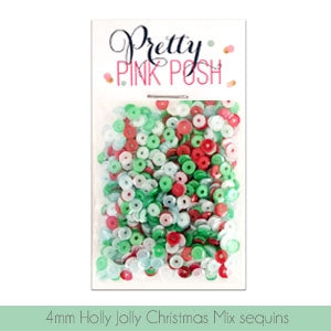4mm Holly Jolly Christmas Sequins Mix